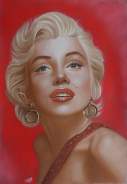 Portrettekening Marilyn Monroe