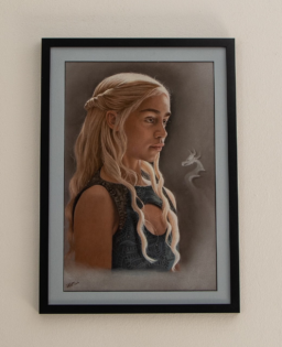 Portrettekening pastel Game of Thrones